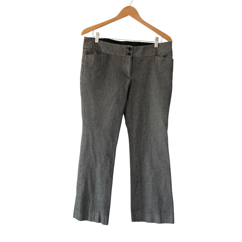LOFT 12 Gray Cropped Marisa Boot Cut Women's Pants